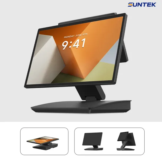 15.6 Inch Dual Screen Touch POS System POS All in One Machine 15.6" All in One Smart POS POS Machine Touch Screen